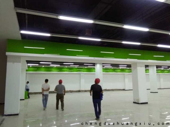 郫县万科城同仓万家购超市装修完工照 郫县万科城同仓万家购超市装修完工照